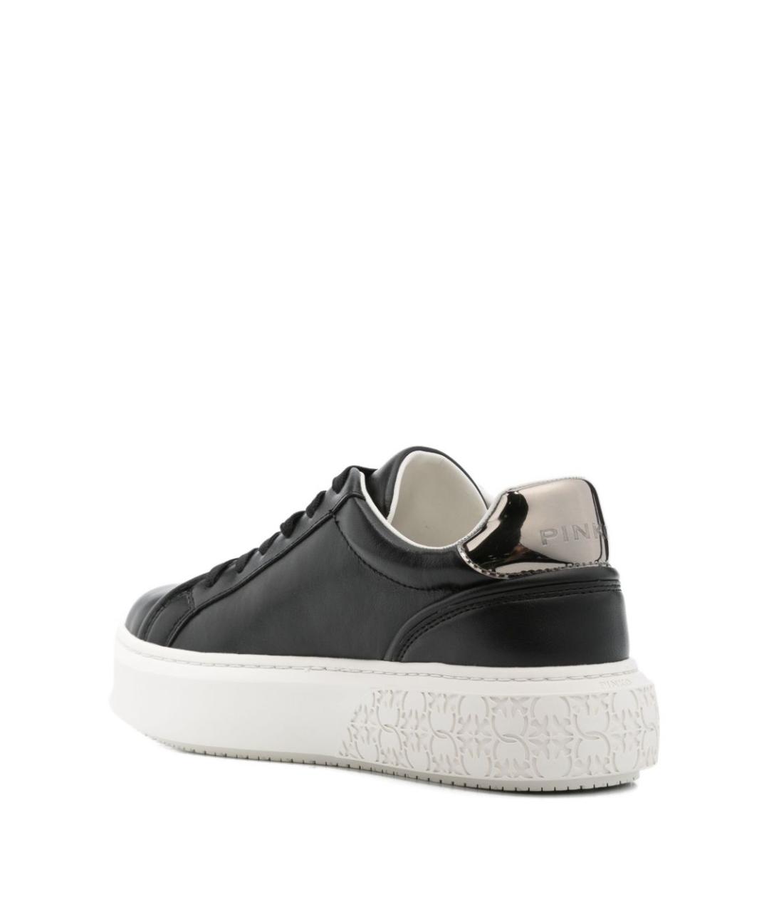 PINKO Черные кожаные кроссовки, фото 2