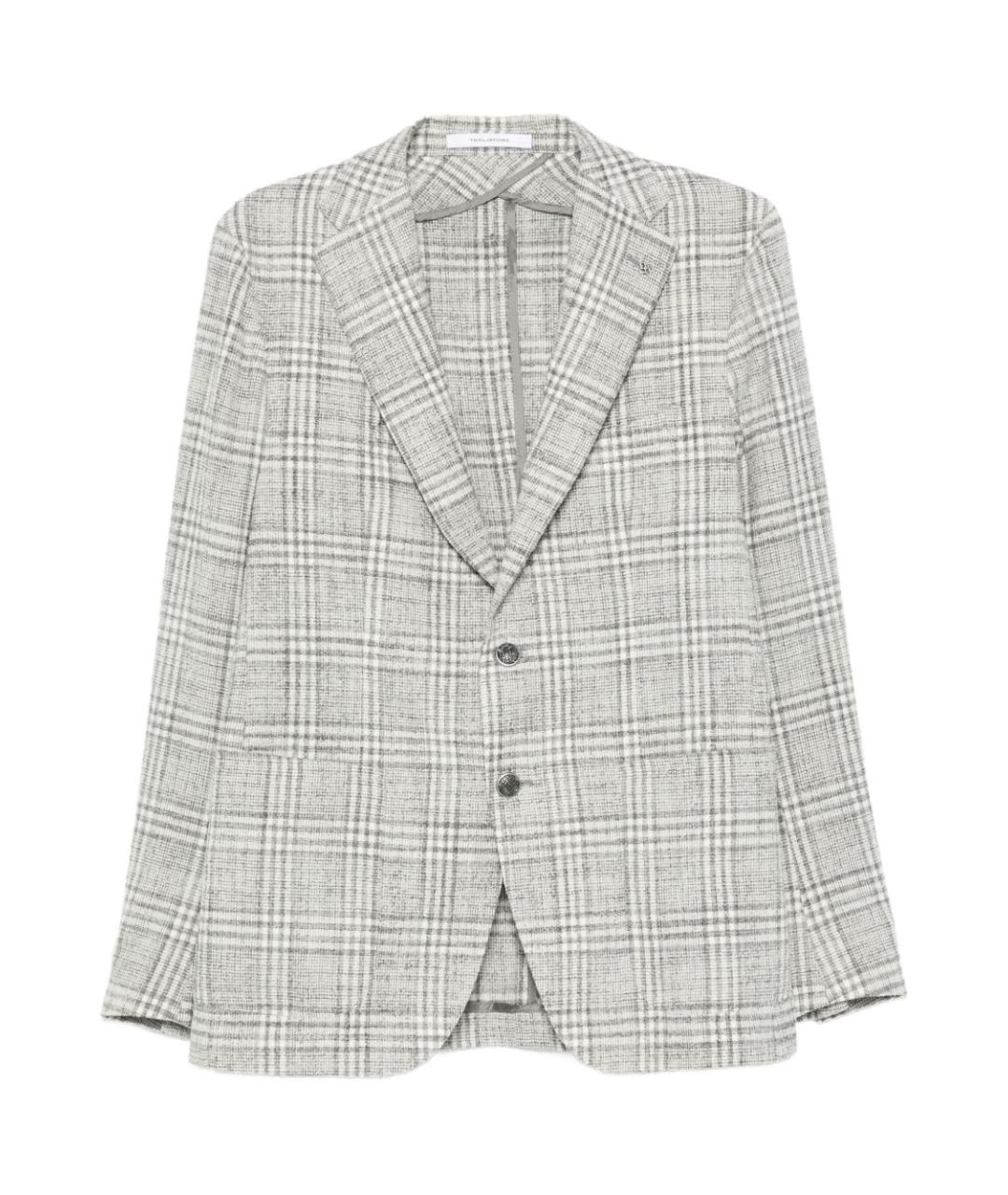 TAGLIATORE Серый шерстяной пиджак, фото 1