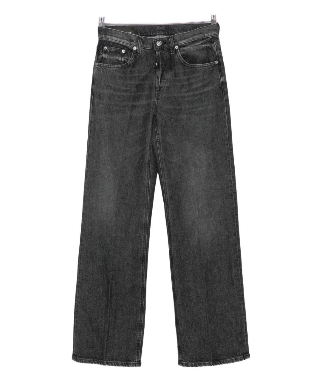 DONDUP Черные хлопковые прямые джинсы, фото 4