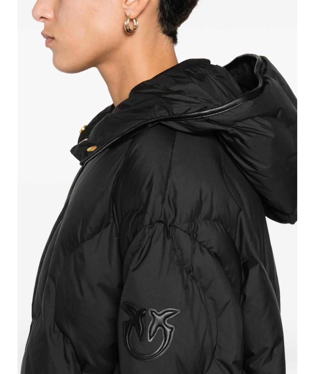 PINKO Черный полиамидовый пуховик, фото 3