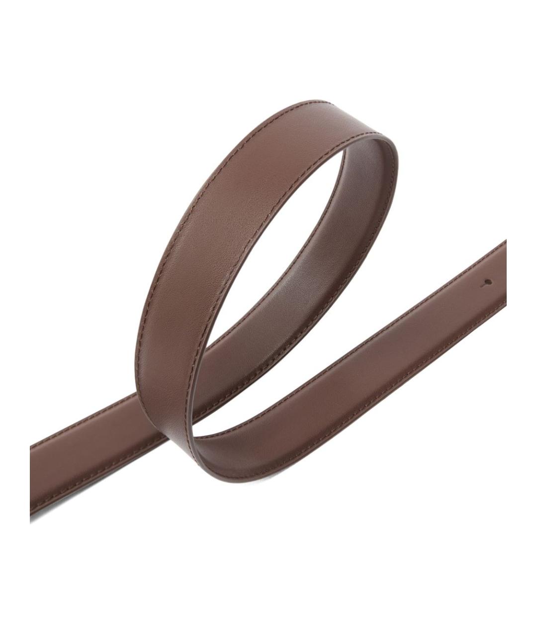 PINKO Коричневый кожаный ремень, фото 3