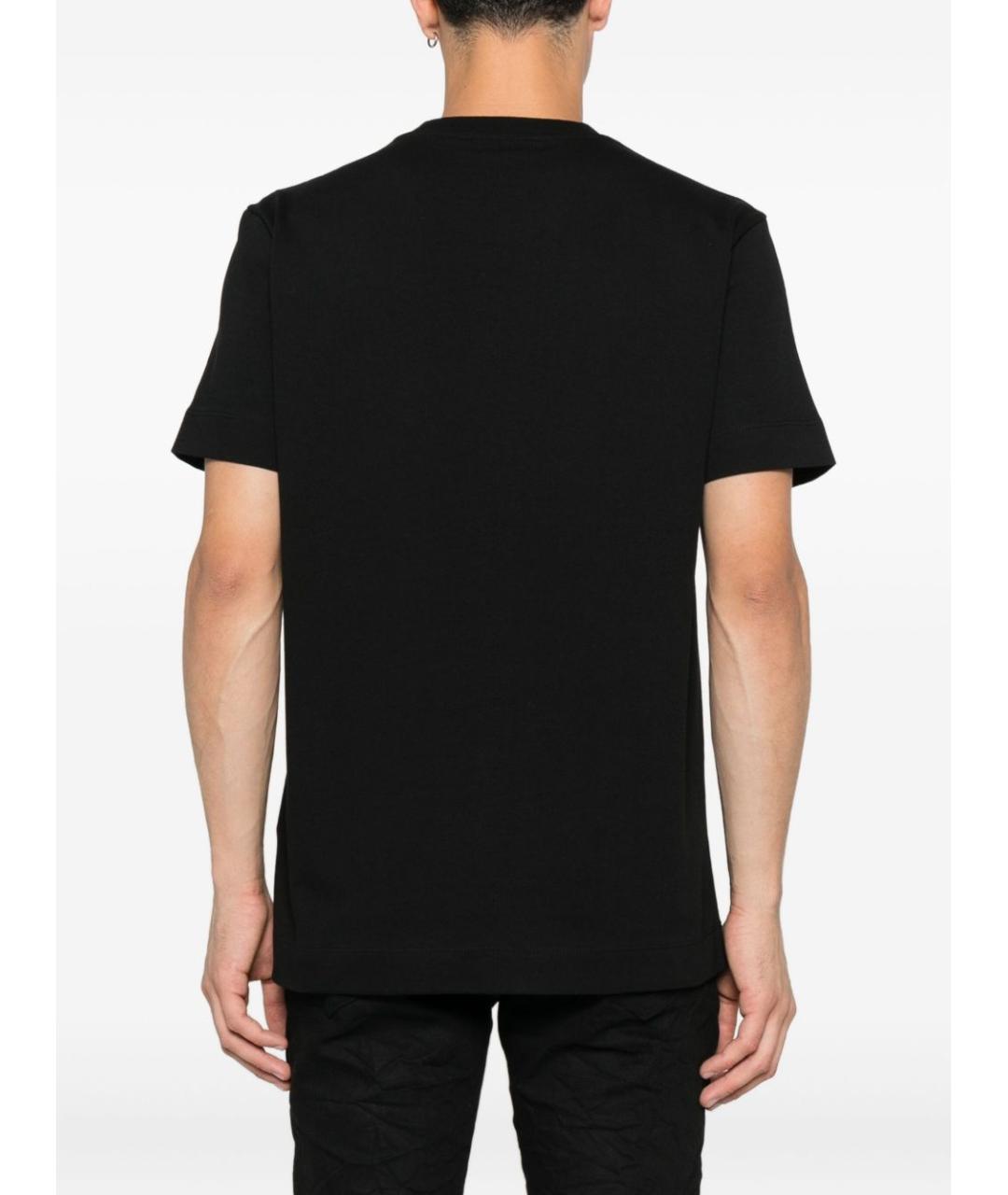 JOHN RICHMOND Черная хлопковая футболка, фото 3