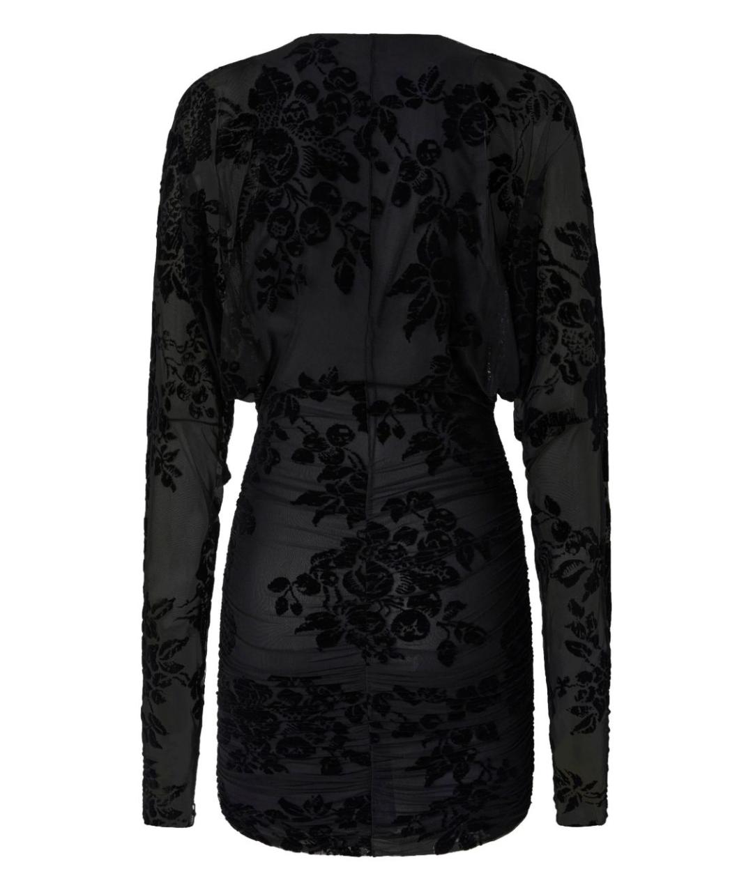 PINKO Черное полиамидовое вечернее платье, фото 2