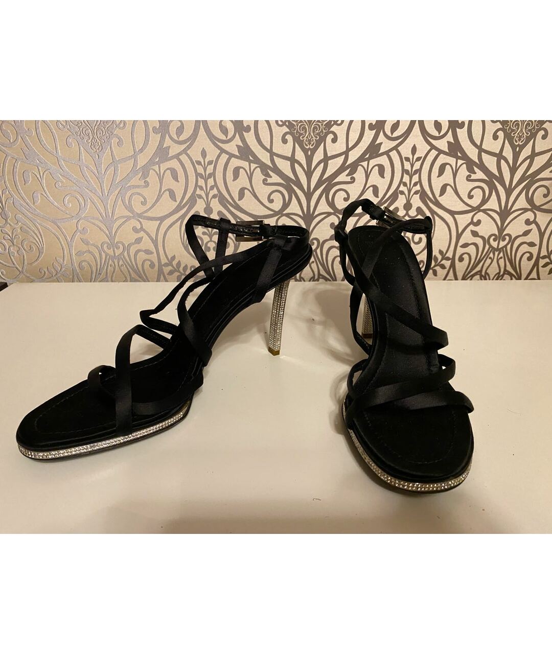 VALENTINO Черные текстильные туфли, фото 2