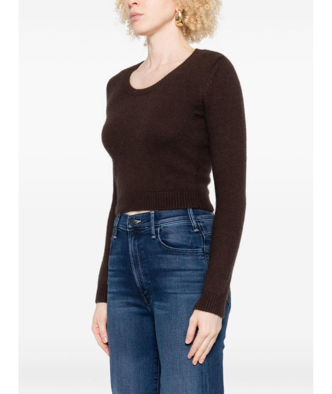 TWIN-SET Коричневый полиамидовый джемпер / свитер, фото 2