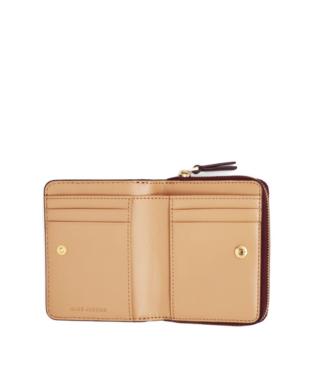 MARC JACOBS Бордовый кожаный кошелек, фото 3