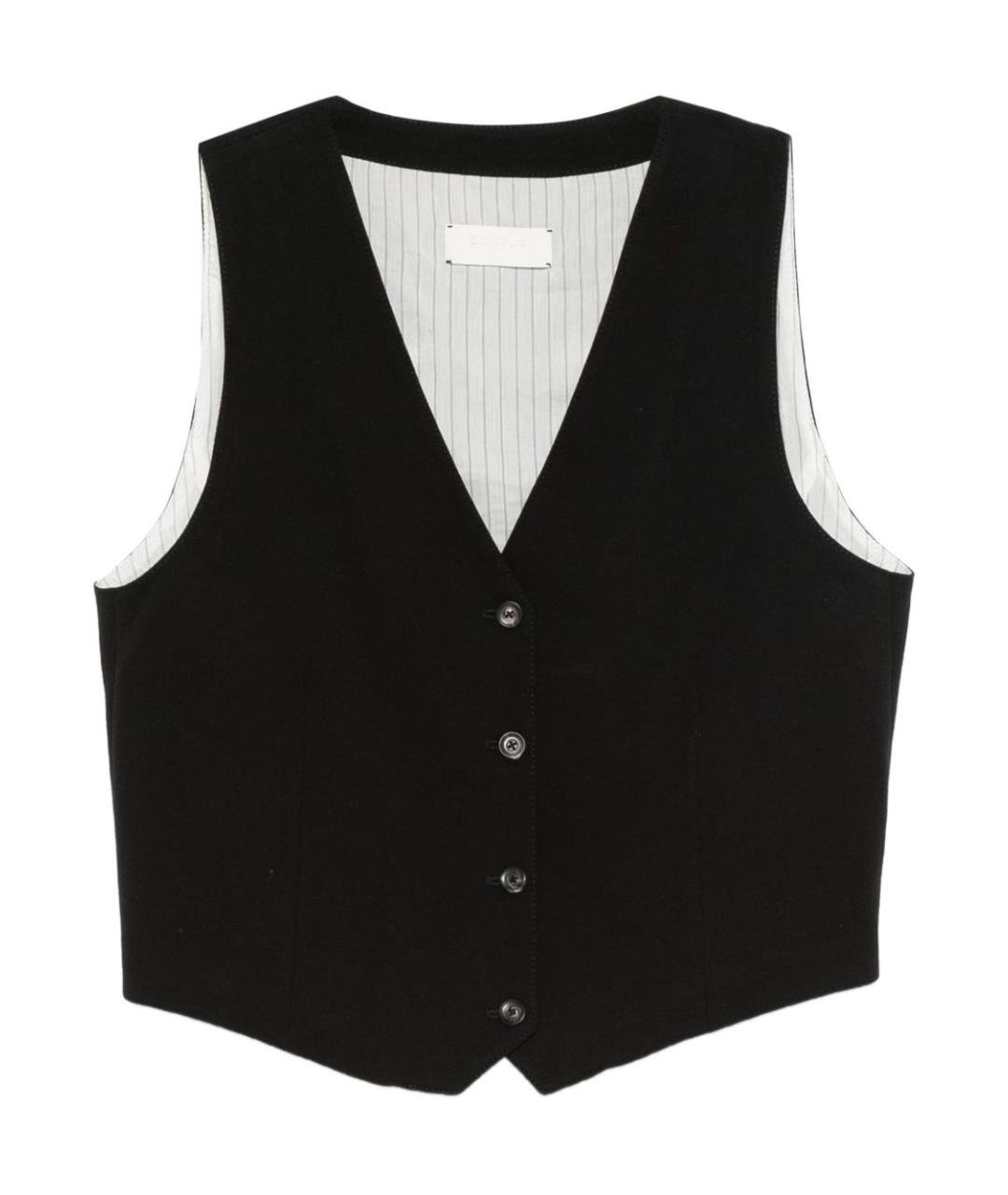 CIRCOLO 1901 Черная хлопковая жилетка, фото 1