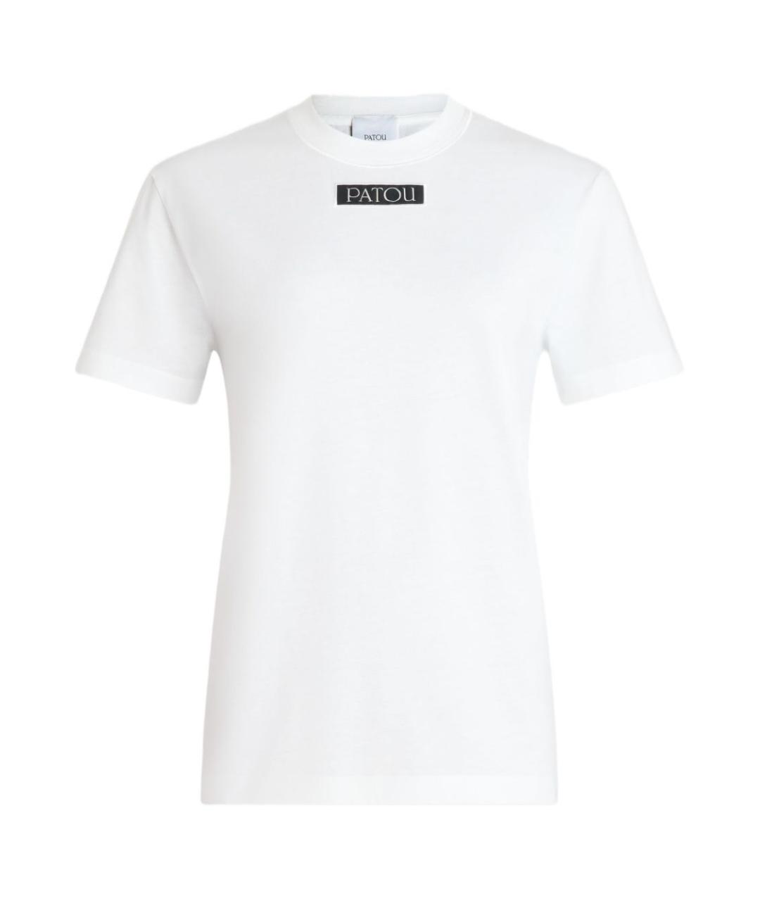 PATOU Белая хлопковая футболка, фото 1