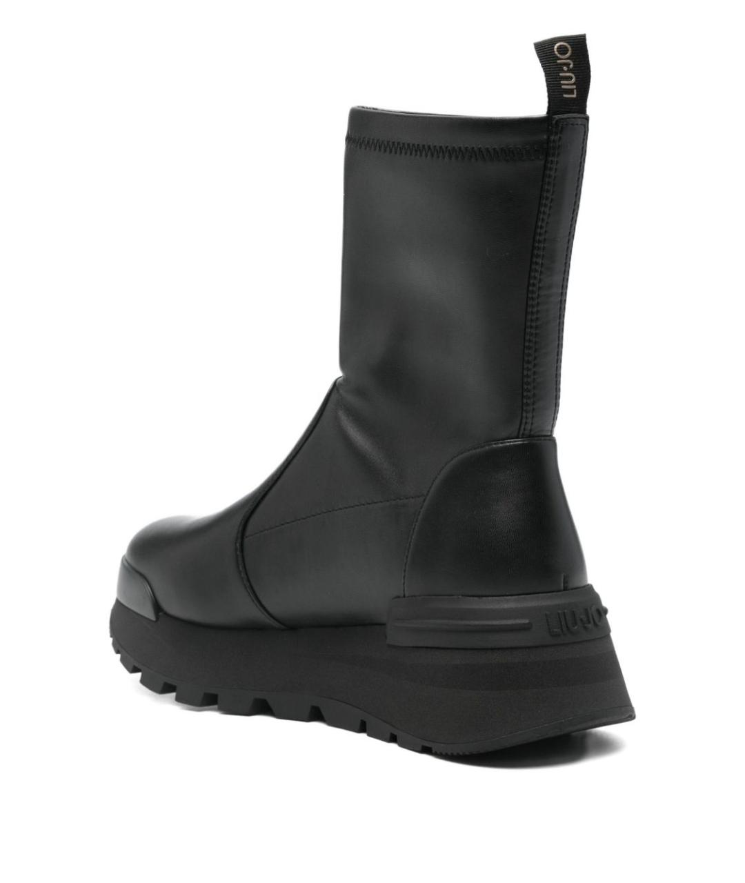 LIU JO Черные ботинки из искусственной кожи, фото 2