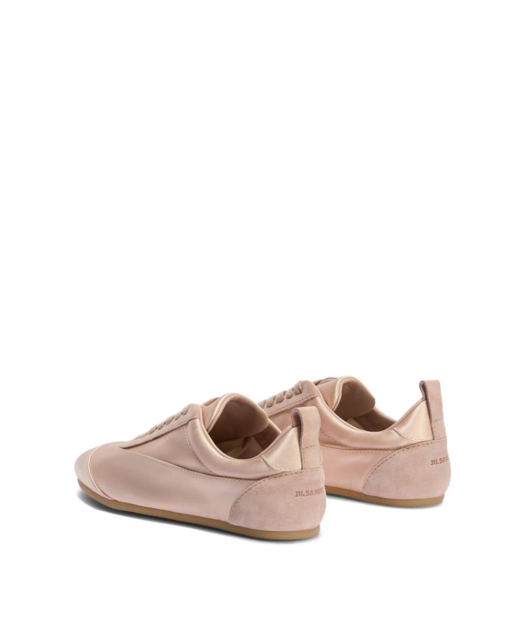 JIL SANDER Розовые текстильные кроссовки, фото 3