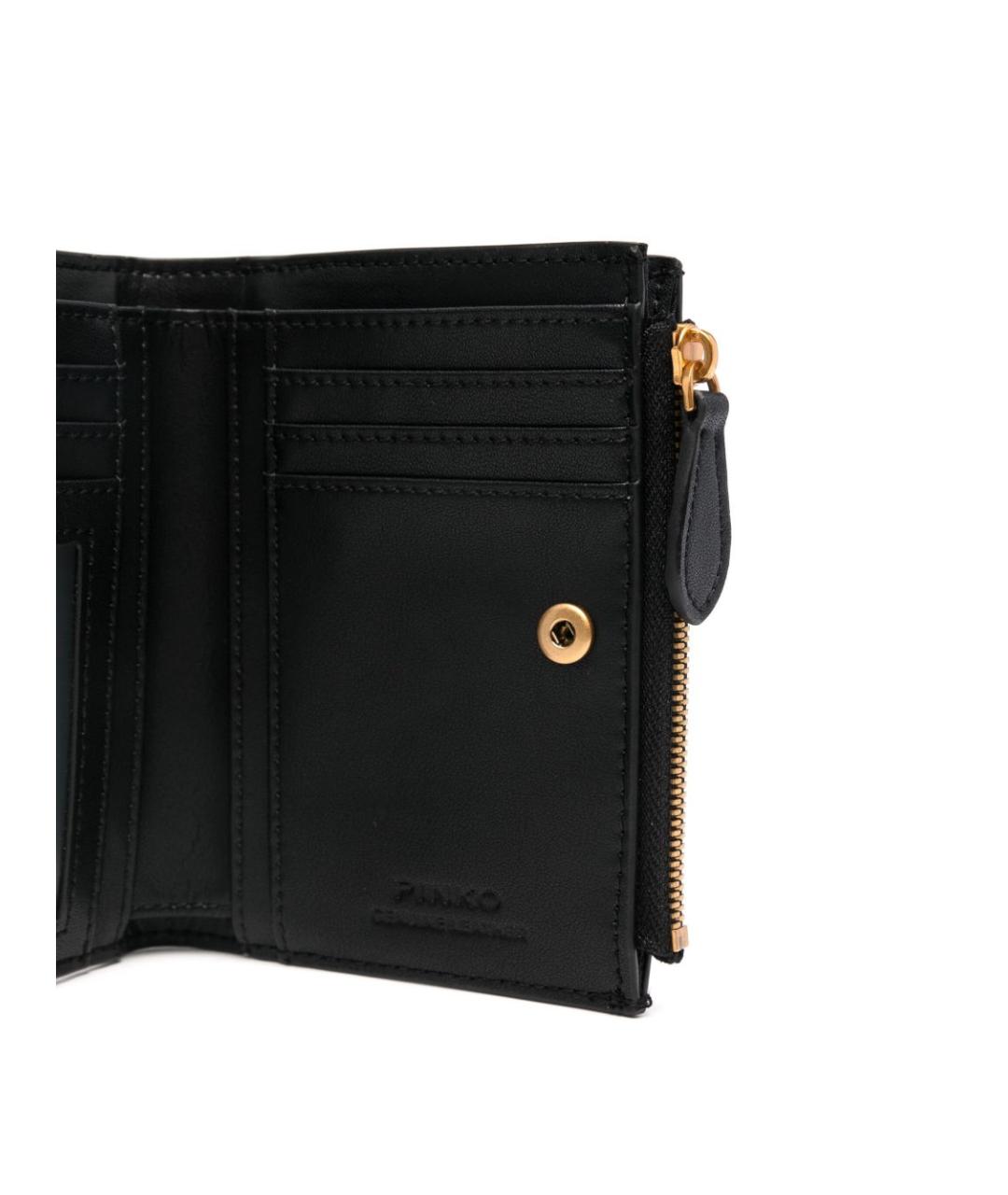 PINKO Черный кожаный кошелек, фото 3
