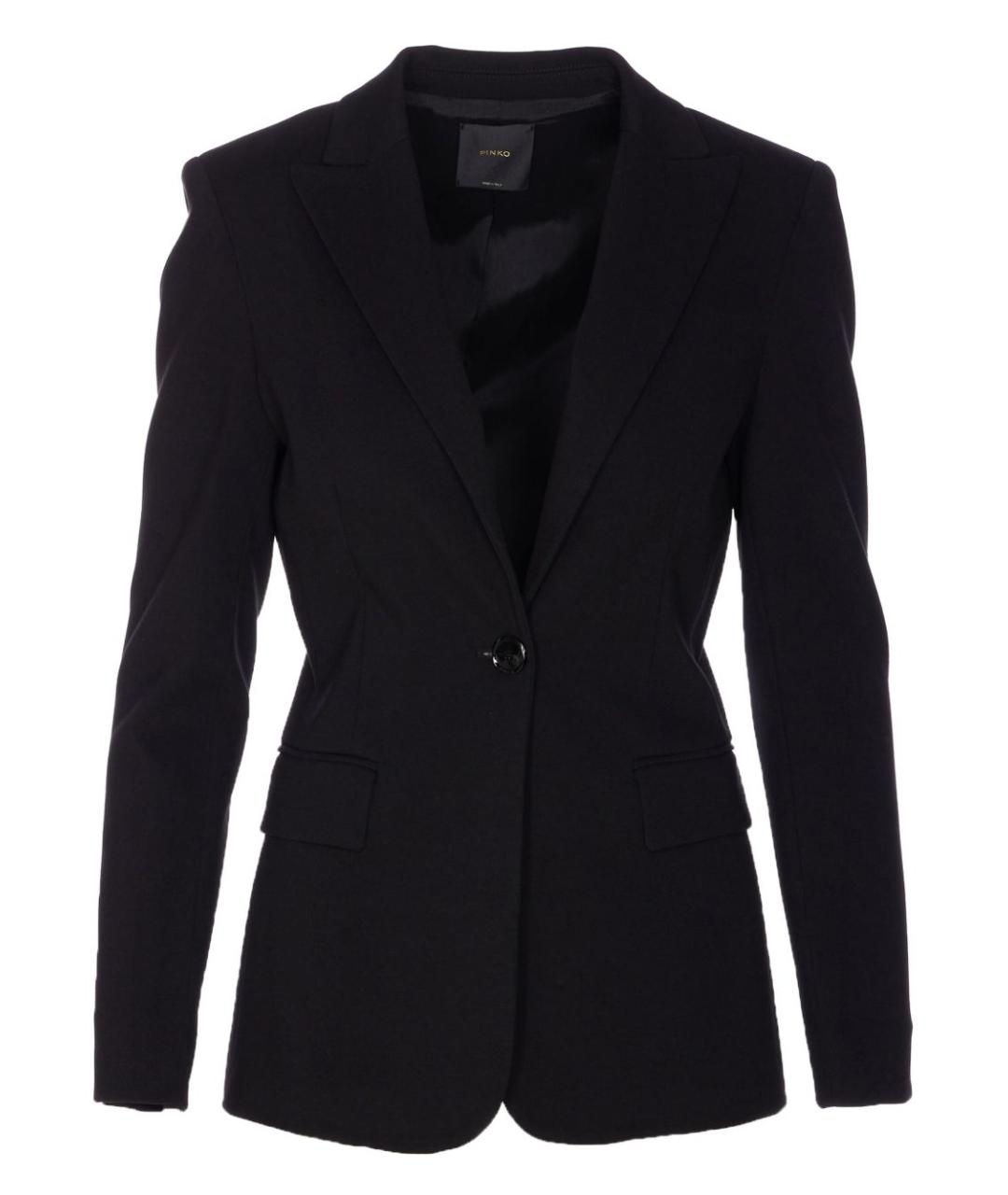 PINKO Черный вискозный жакет/пиджак, фото 1