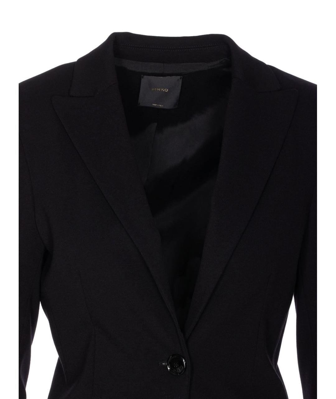 PINKO Черный вискозный жакет/пиджак, фото 2