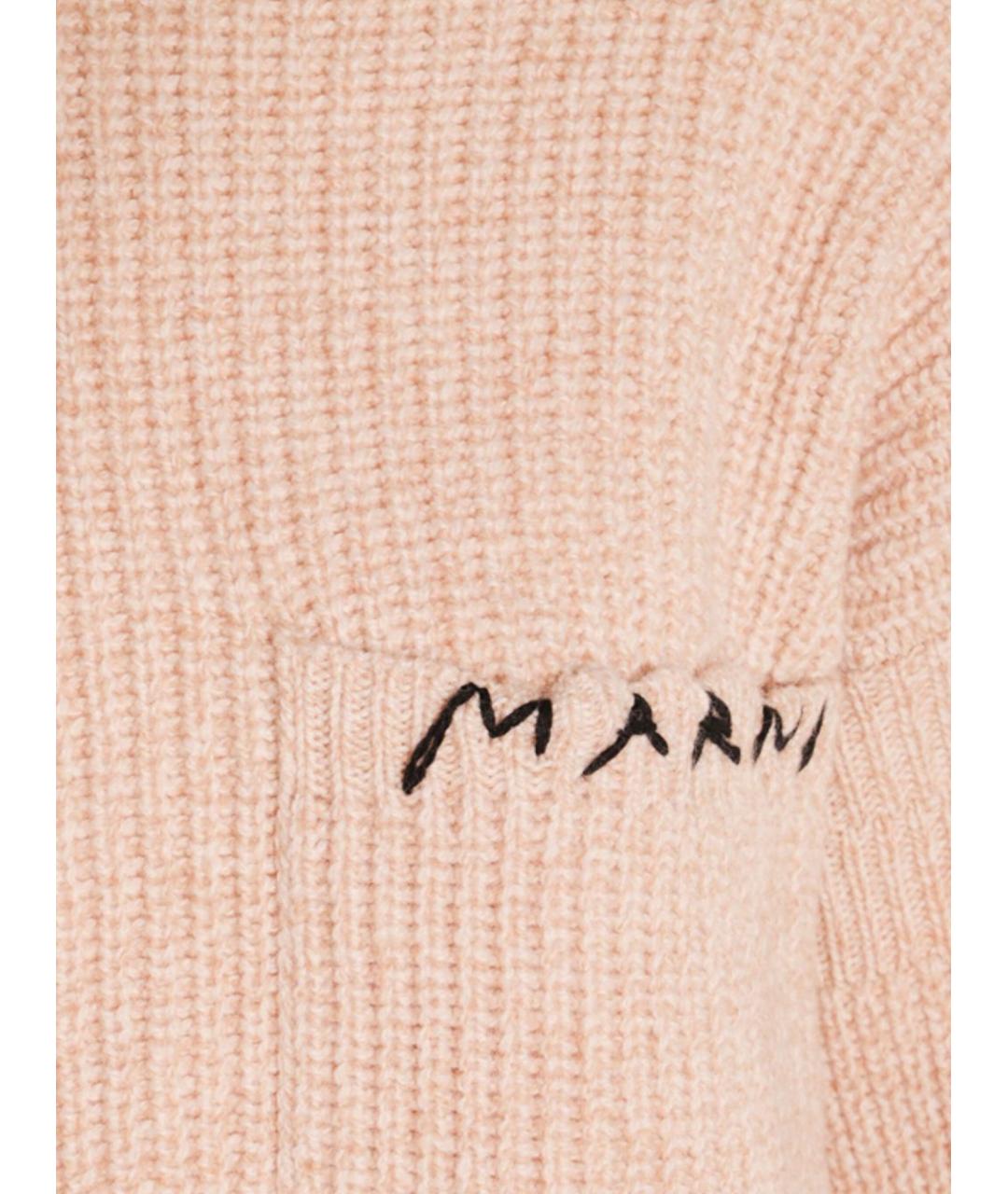 MARNI Бежевый шерстяной джемпер / свитер, фото 4