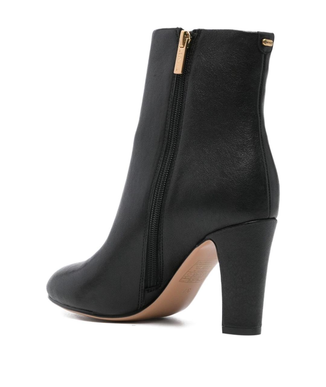 TWIN-SET Черные кожаные сапоги, фото 3