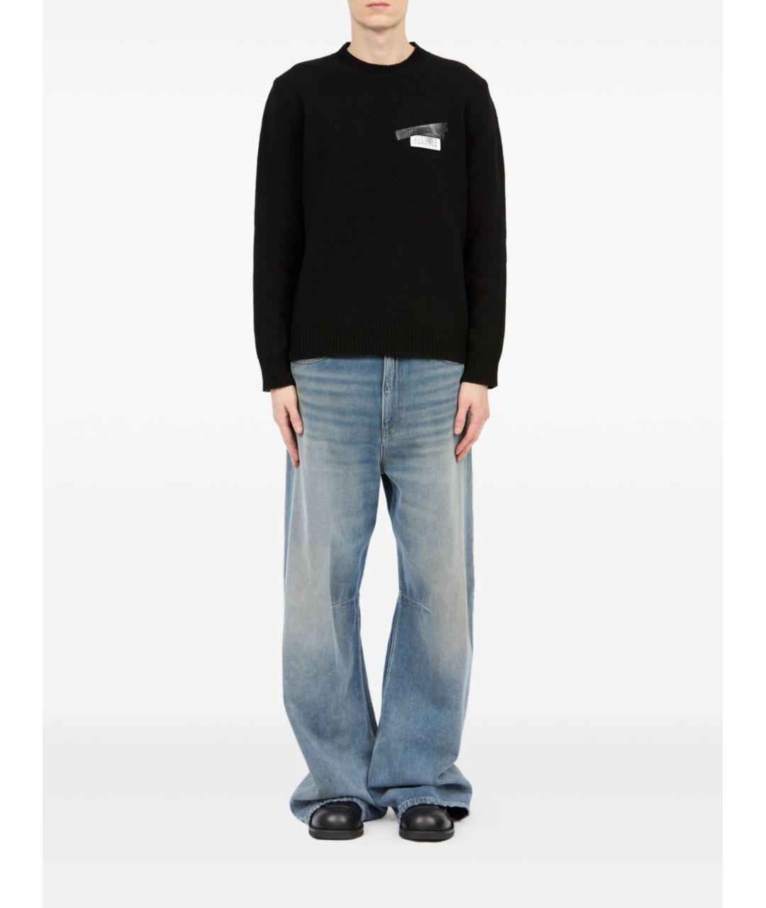 MM6 MAISON MARGIELA Черный шерстяной джемпер / свитер, фото 2