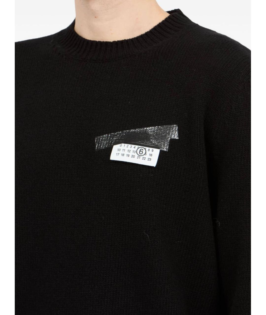 MM6 MAISON MARGIELA Черный шерстяной джемпер / свитер, фото 7