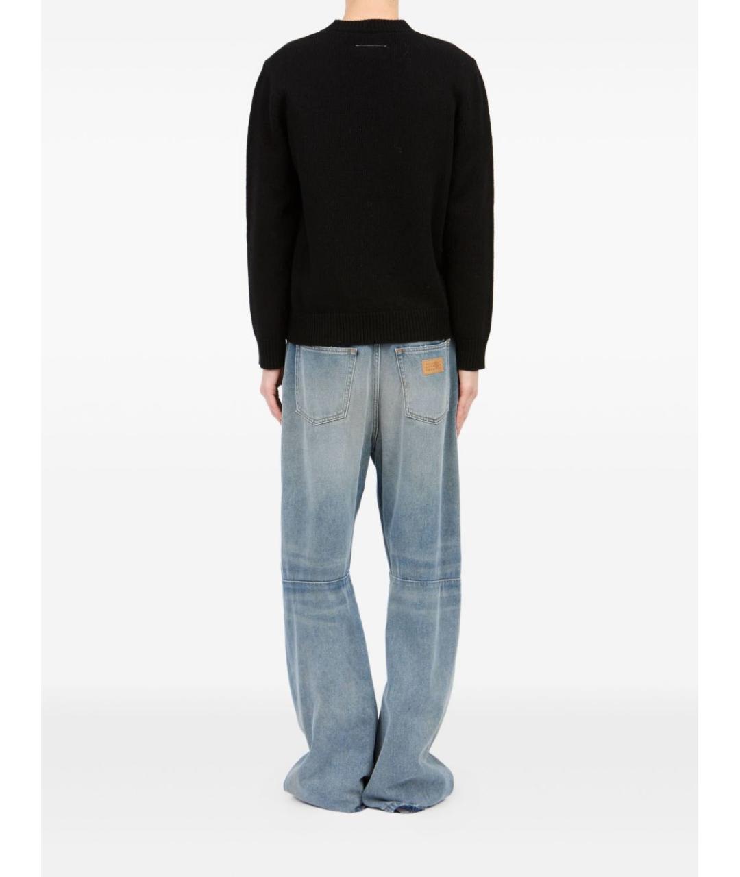 MM6 MAISON MARGIELA Черный шерстяной джемпер / свитер, фото 5