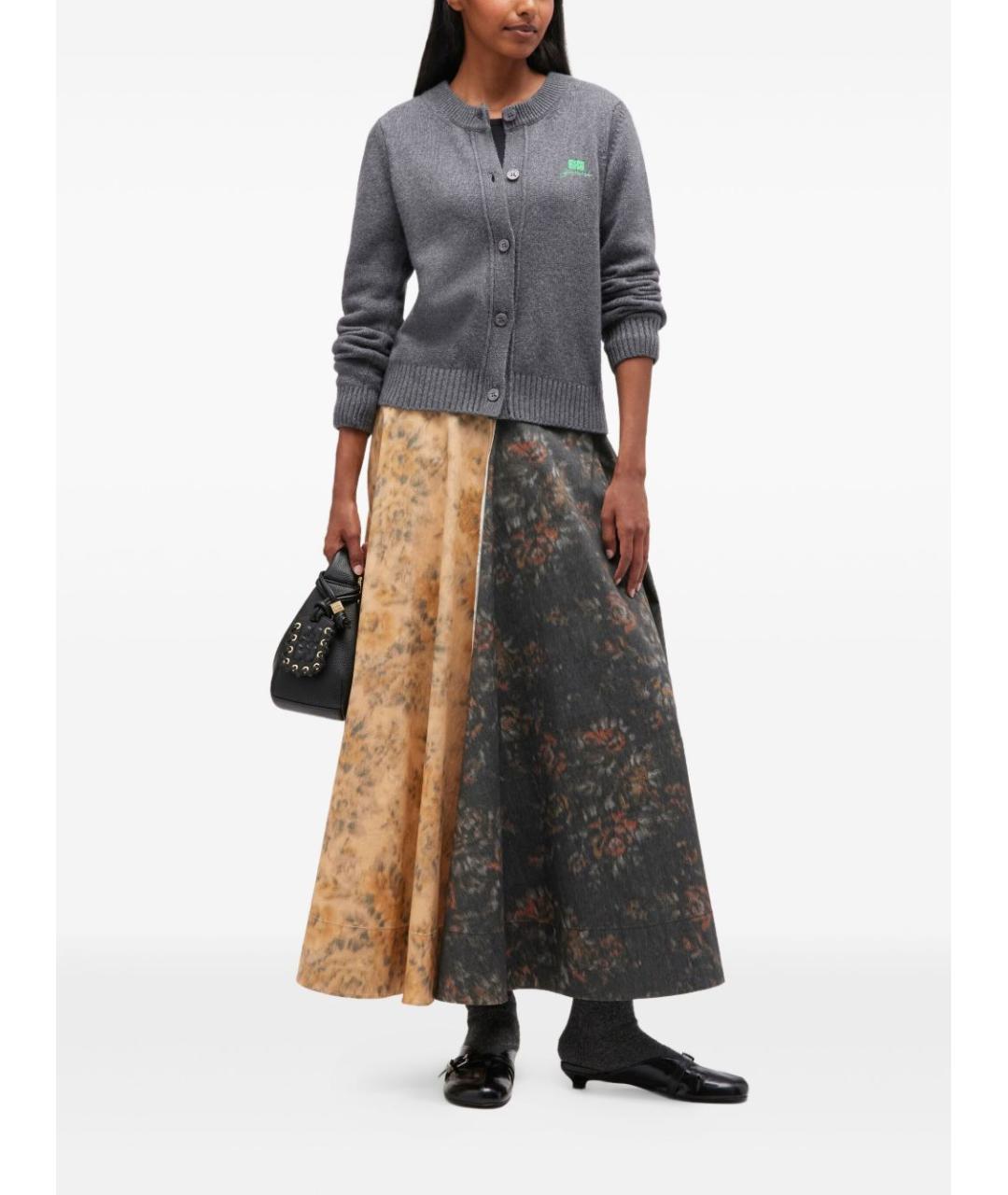 GANNI Серый шерстяной кардиган, фото 2