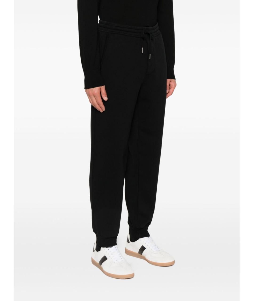 TOM FORD Черные хлопковые повседневные брюки, фото 2