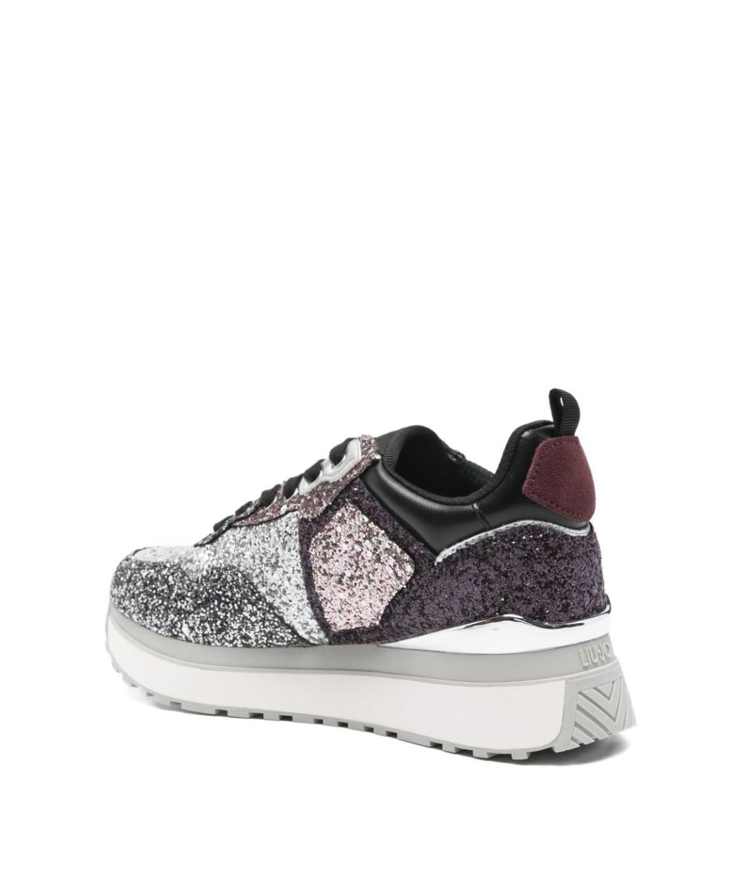 LIU JO Серебряные синтетические кроссовки, фото 4