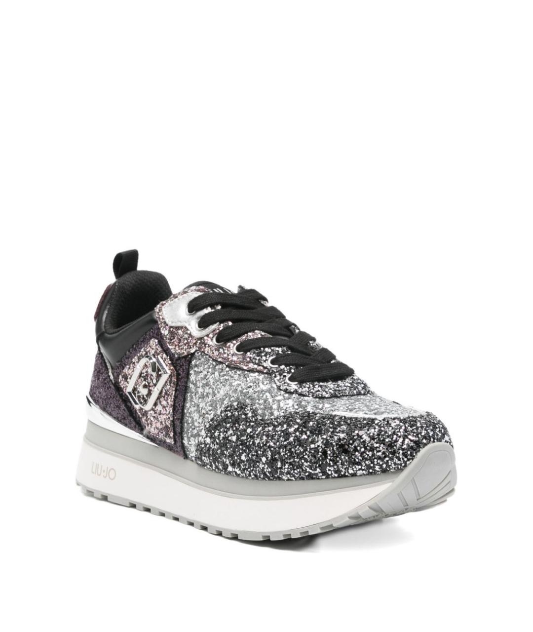 LIU JO Серебряные синтетические кроссовки, фото 3