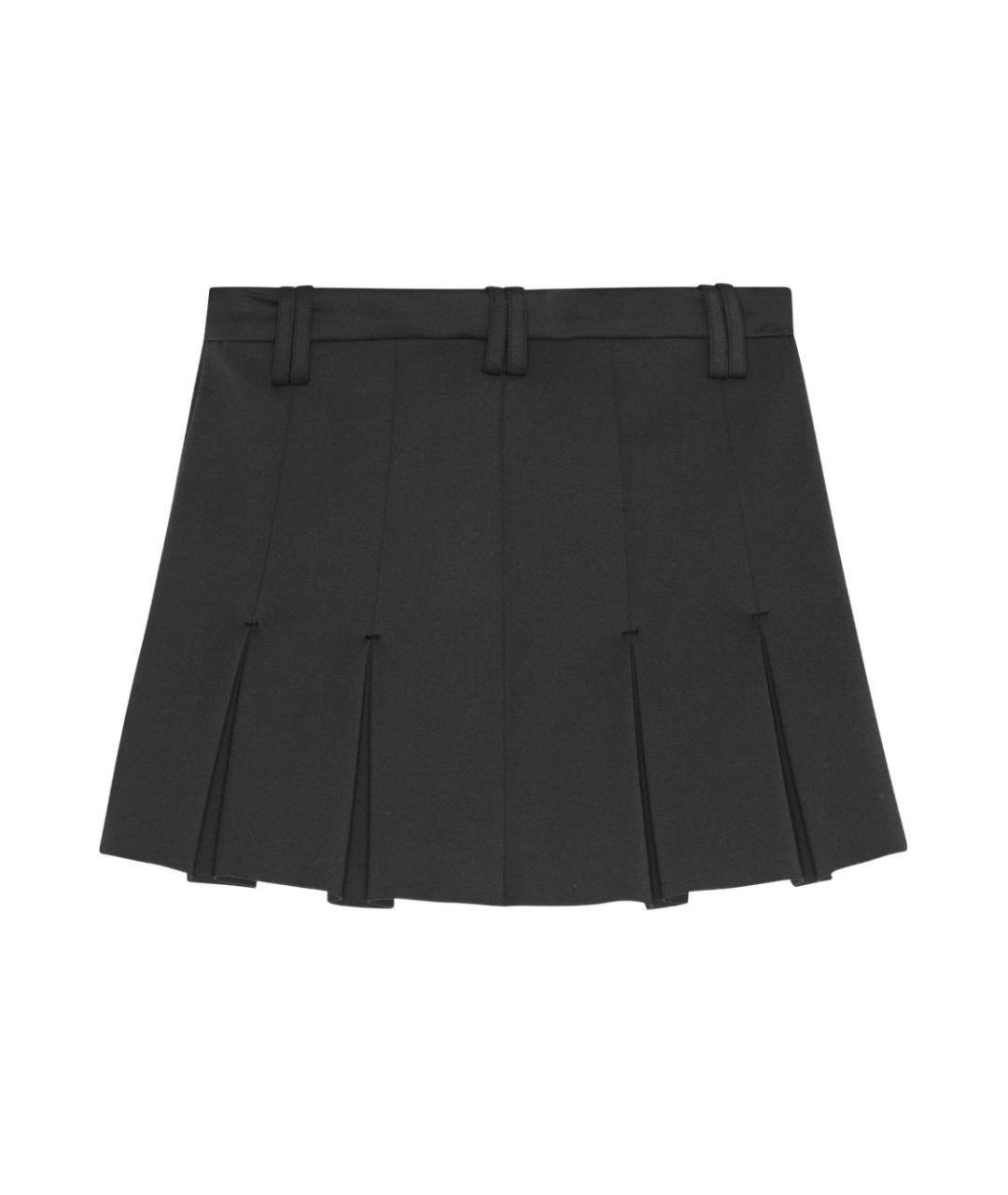 GANNI Серая полиамидовая юбка мини, фото 2