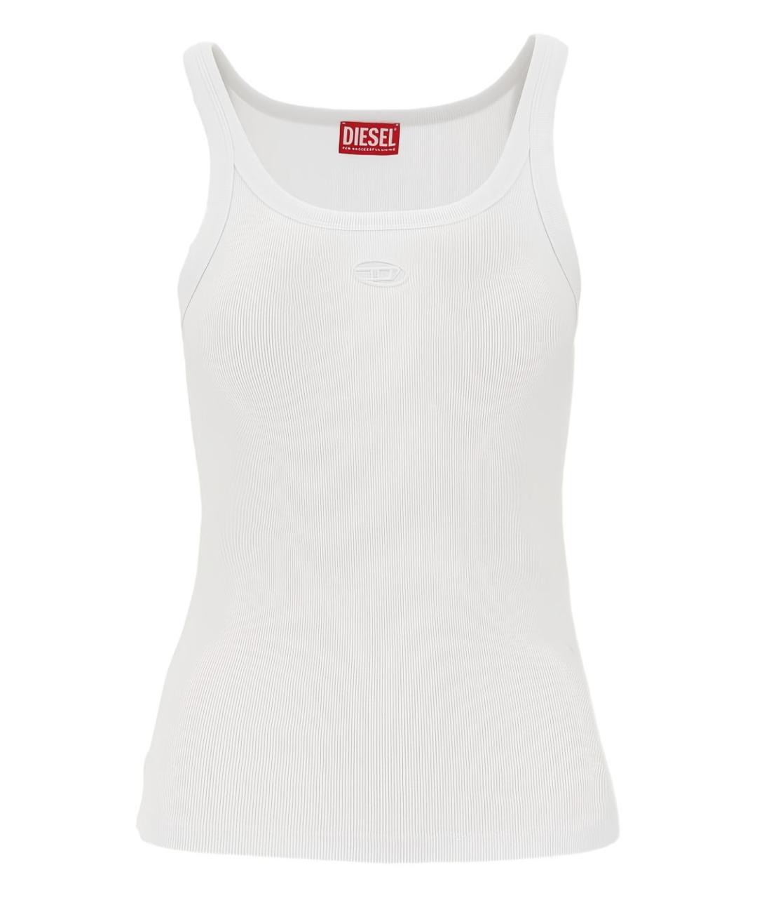 DIESEL Белая хлопковая майка, фото 1