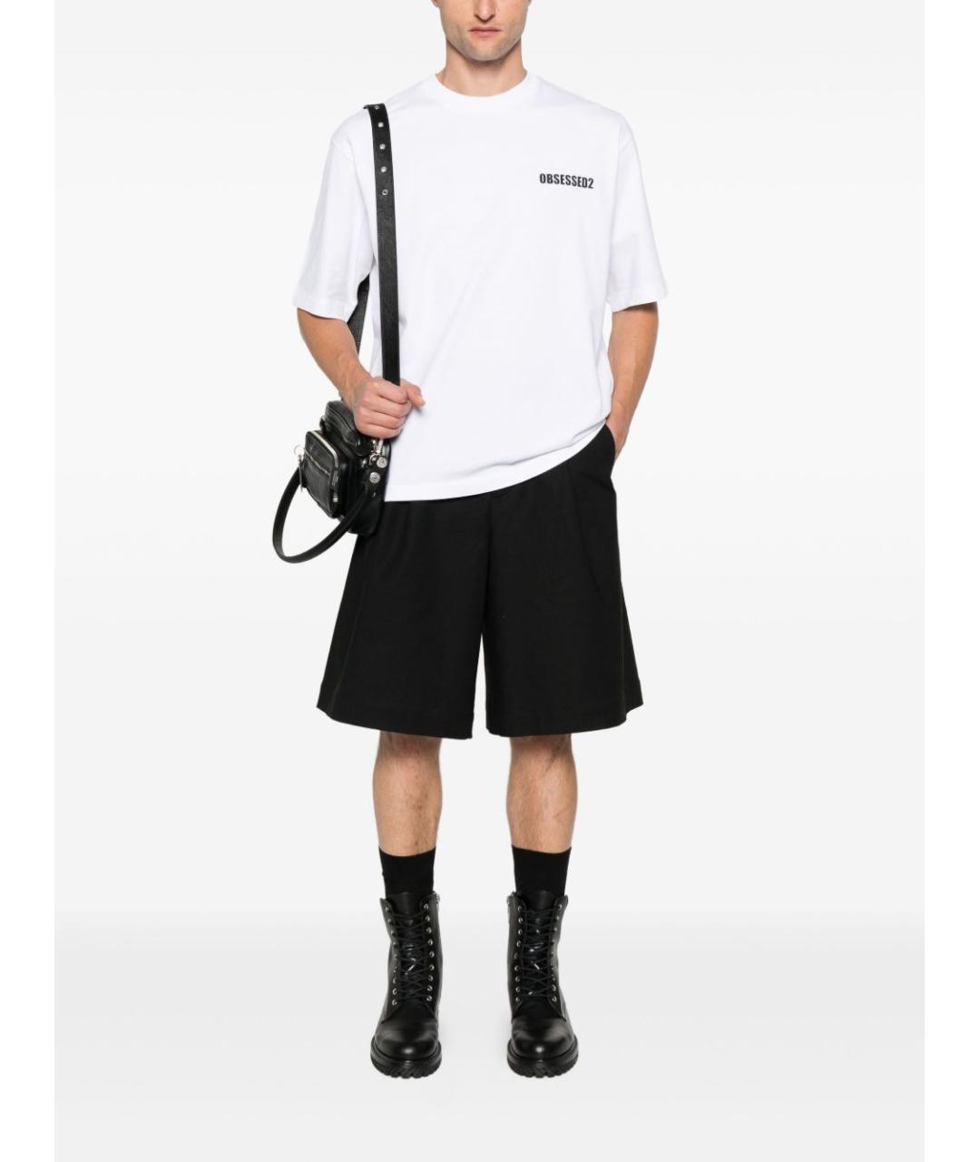 DSQUARED2 Черная хлопковая футболка, фото 3