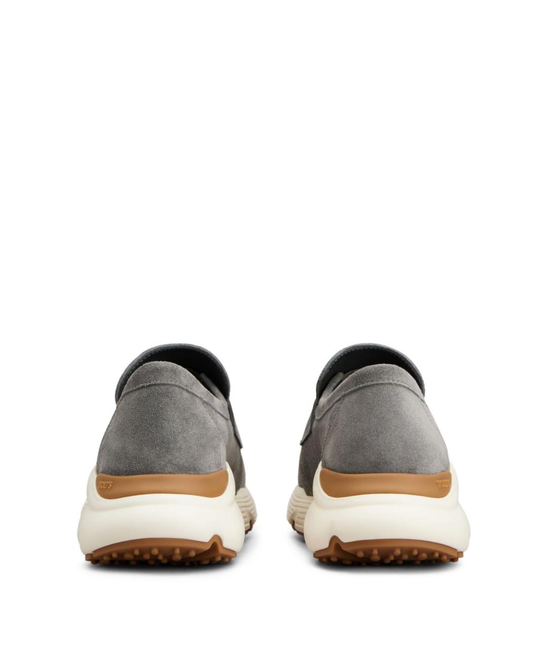 TOD'S Серые замшевые кроссовки, фото 2