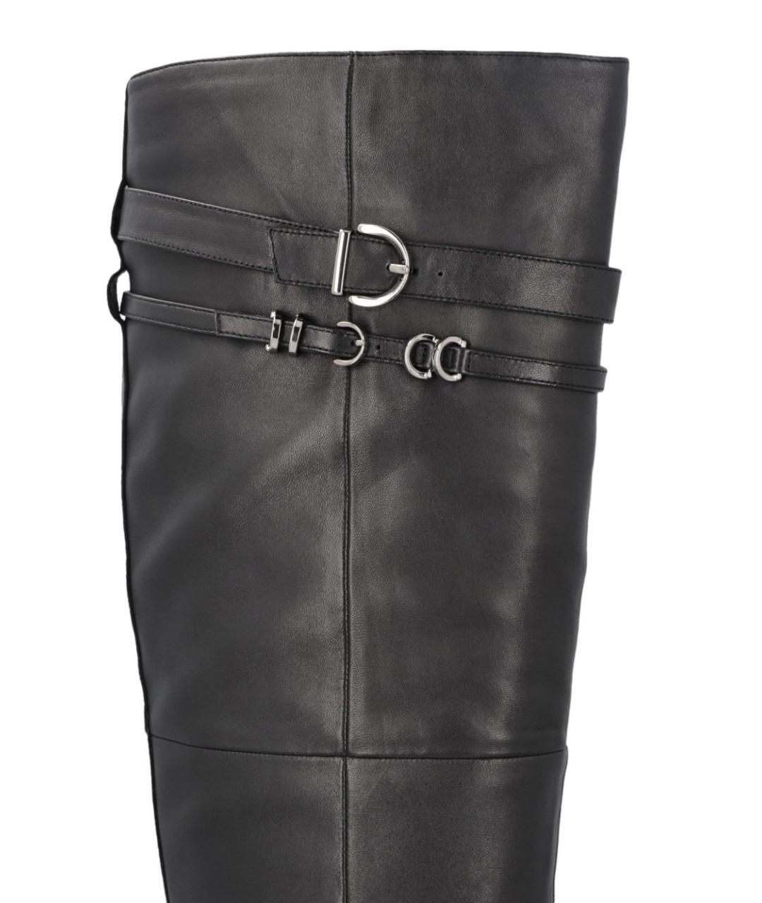 PINKO Черные кожаные сапоги, фото 2