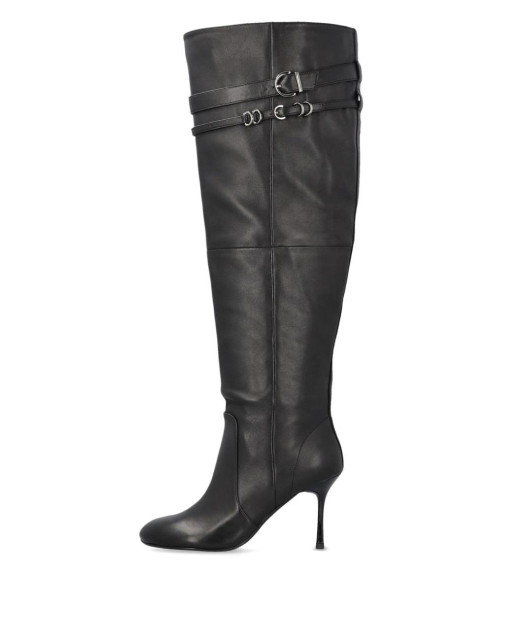 PINKO Черные кожаные сапоги, фото 6