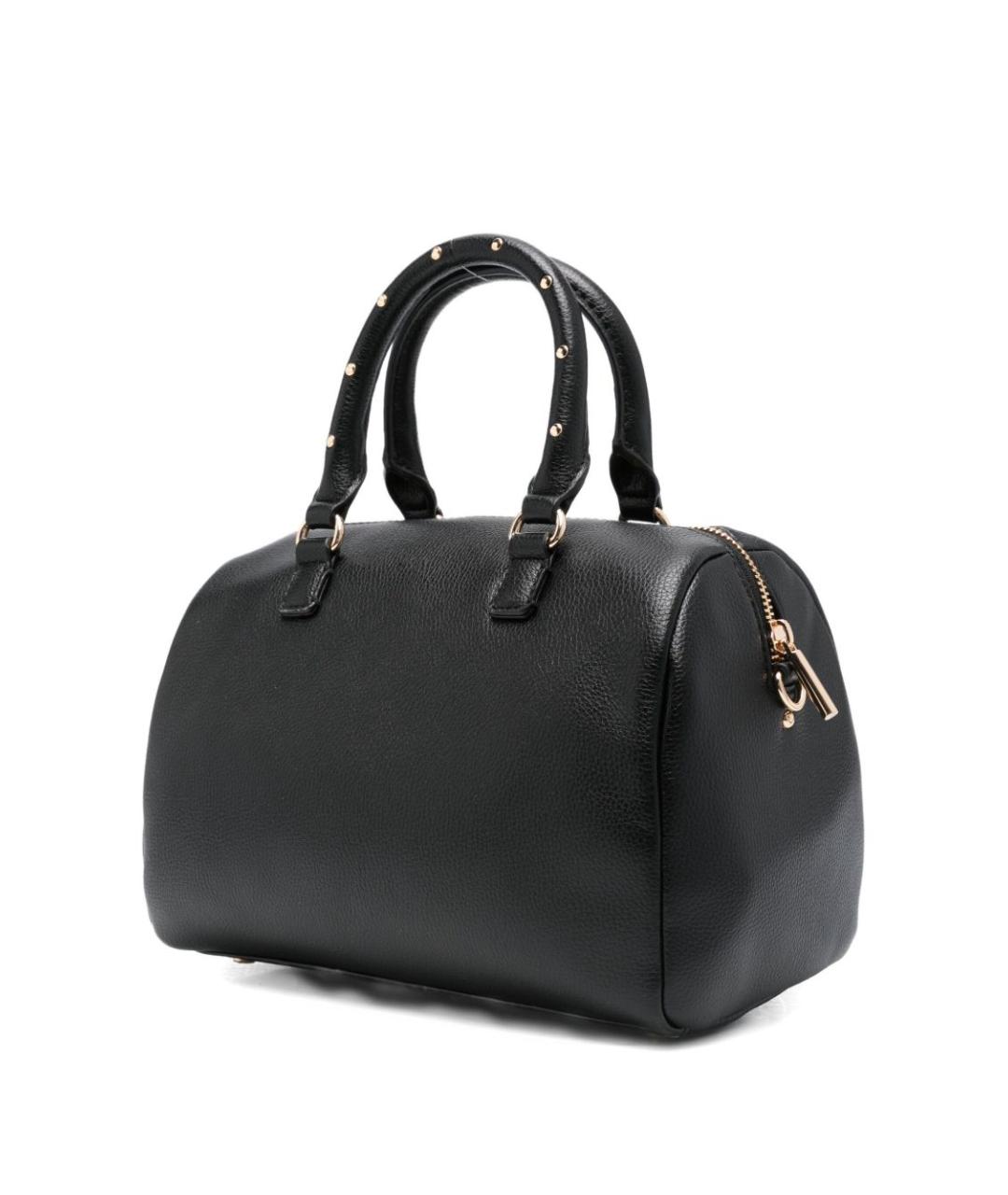 LIU JO Черная сумка с короткими ручками из искусственной кожи, фото 4