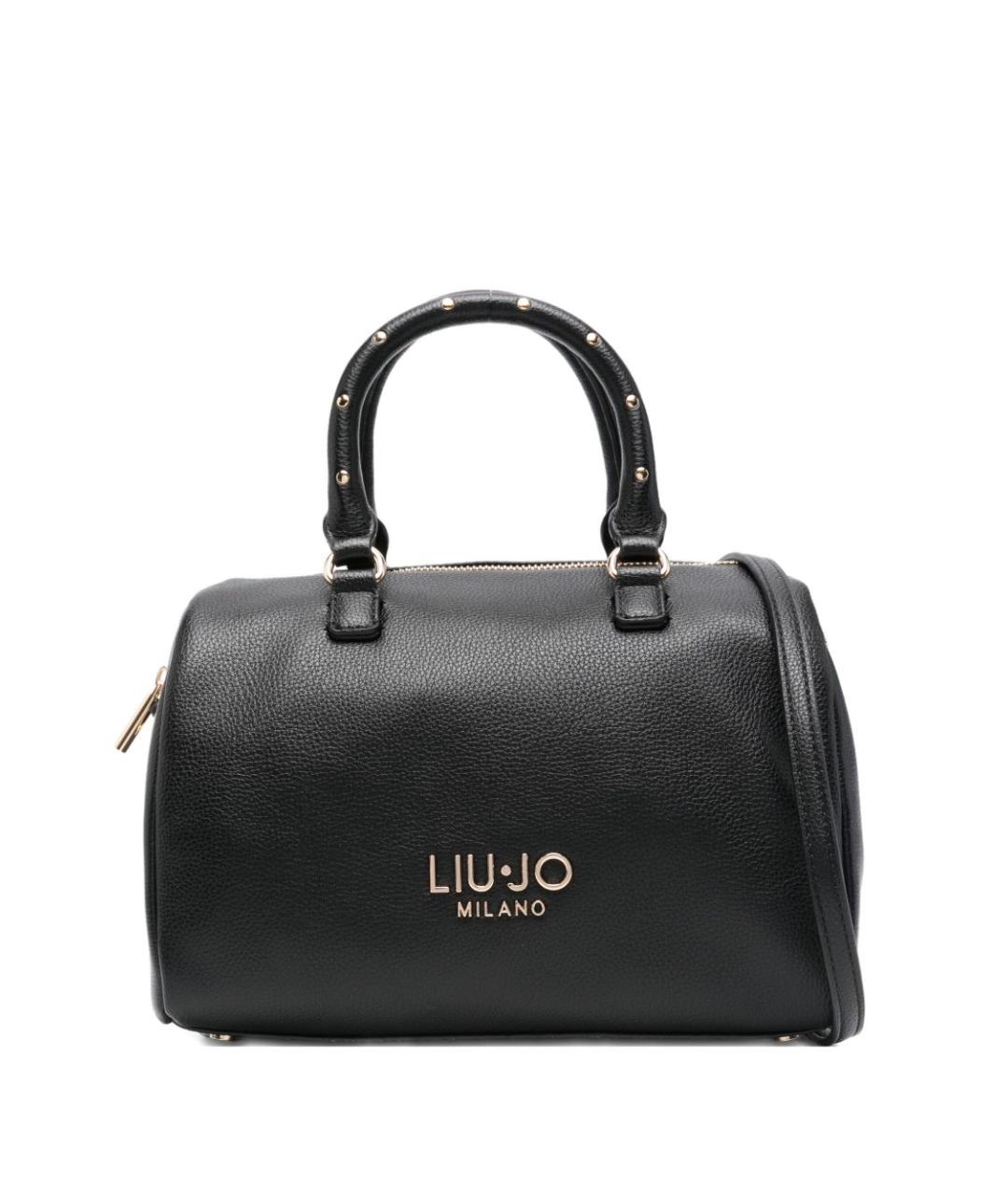 LIU JO Черная сумка с короткими ручками из искусственной кожи, фото 1