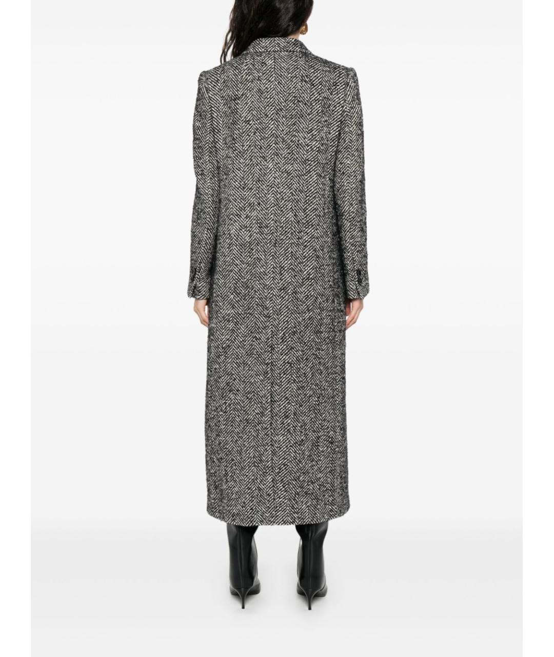 DOLCE&GABBANA Серое шерстяное пальто, фото 4