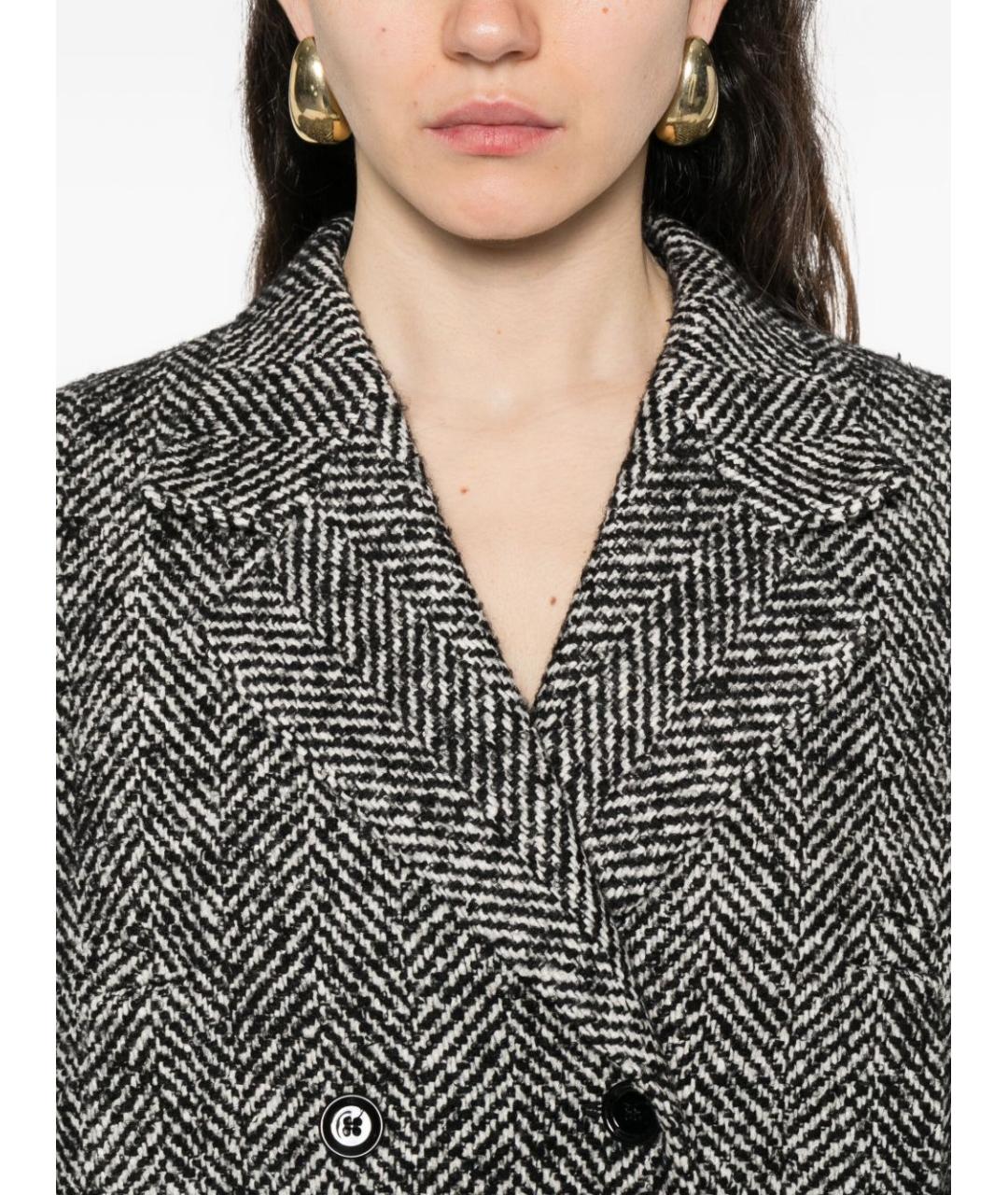 DOLCE&GABBANA Серое шерстяное пальто, фото 2