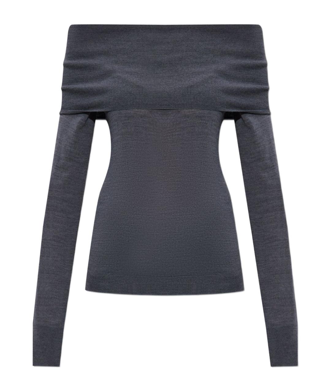 STELLA MCCARTNEY Серый шерстяной джемпер / свитер, фото 1