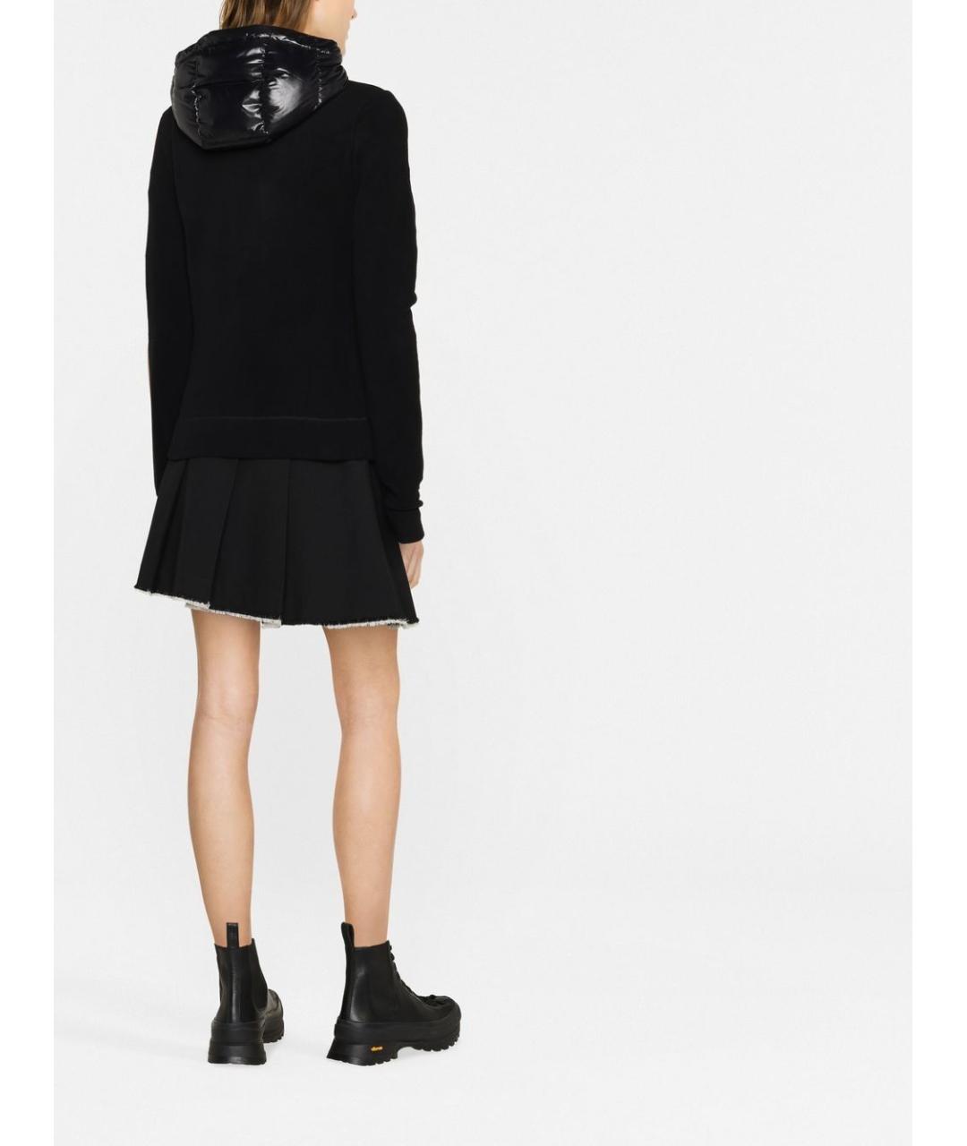 MONCLER GRENOBLE Черный полиэстеровый кардиган, фото 4