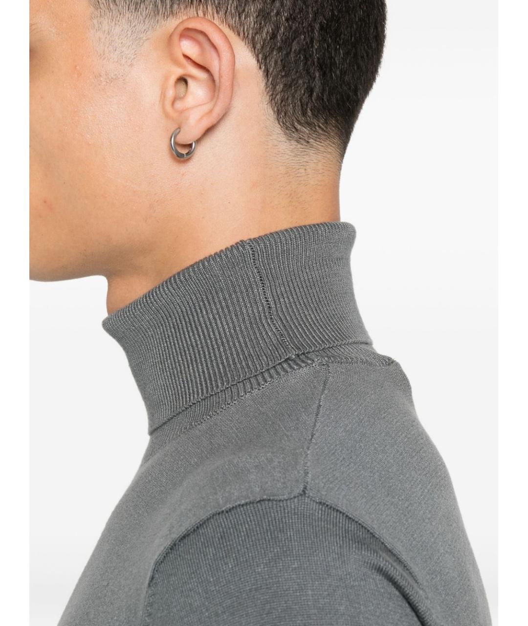 JOHN RICHMOND Серый вискозный джемпер / свитер, фото 3