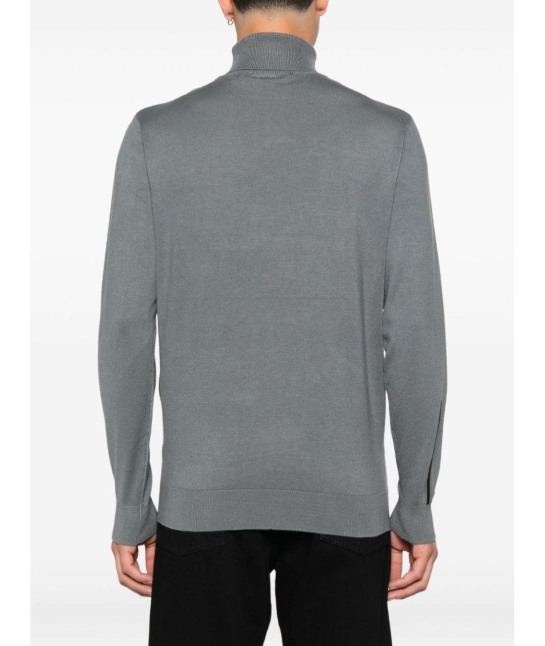 JOHN RICHMOND Серый вискозный джемпер / свитер, фото 4