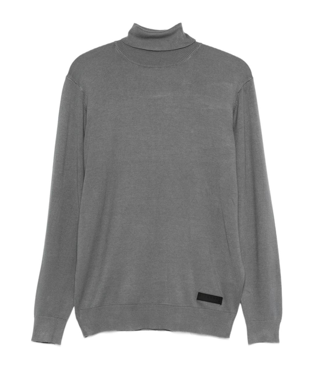 JOHN RICHMOND Серый вискозный джемпер / свитер, фото 1