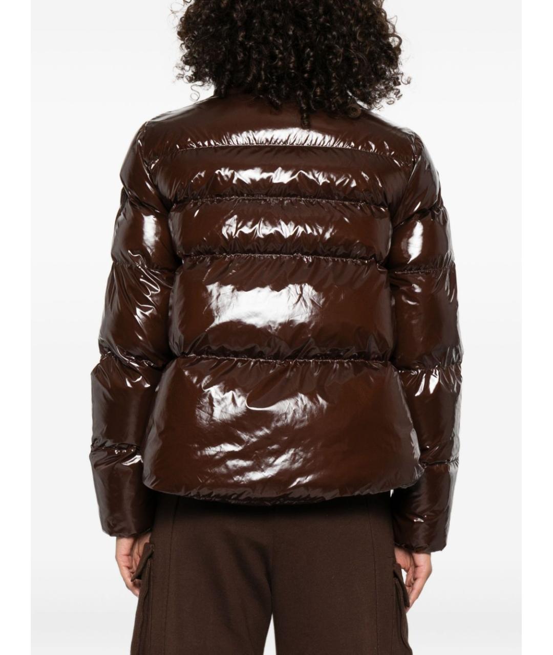 PINKO Коричневая полиамидовая куртка, фото 5