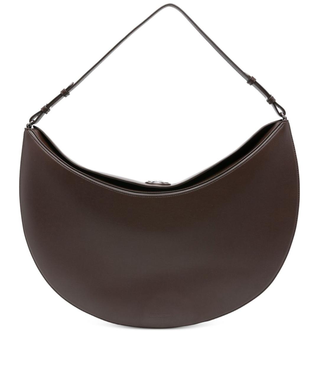 JACQUEMUS Коричневая кожаная сумка через плечо, фото 1