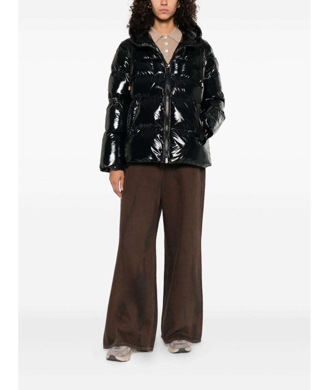 PINKO Черная полиамидовая куртка, фото 2