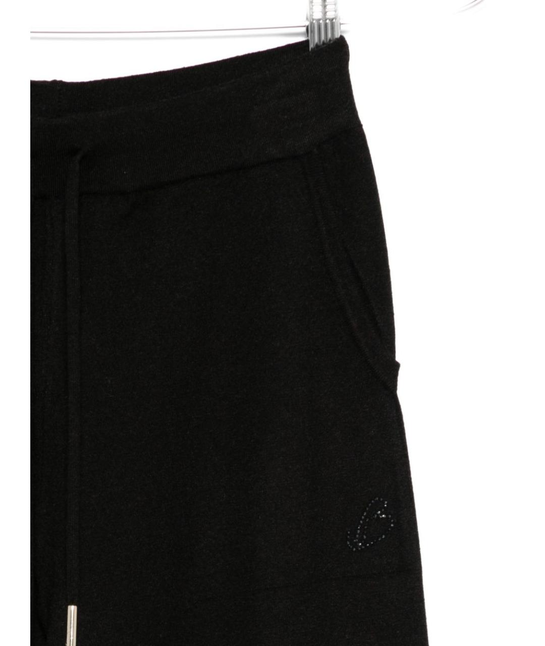 BLUGIRL Черные вискозные прямые брюки, фото 2