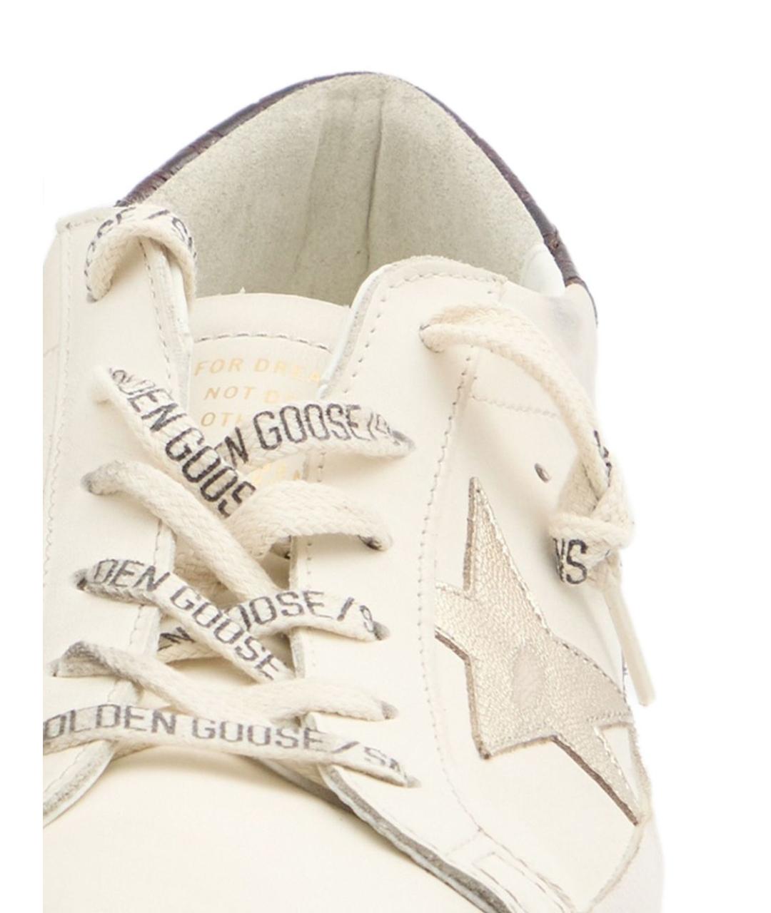 GOLDEN GOOSE DELUXE BRAND Белые кожаные кеды, фото 5