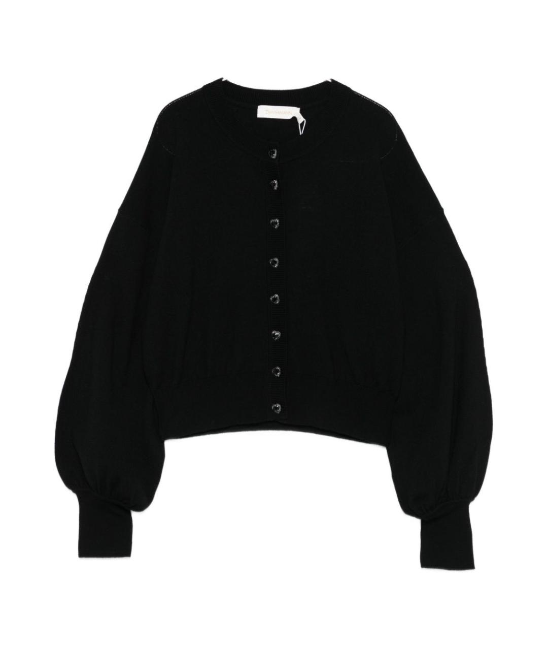 ZIMMERMANN Черный шерстяной кардиган, фото 1