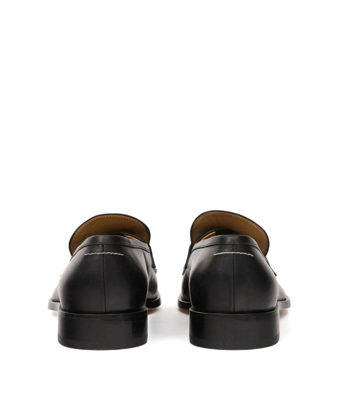 MM6 MAISON MARGIELA Черные кожаные лоферы, фото 5