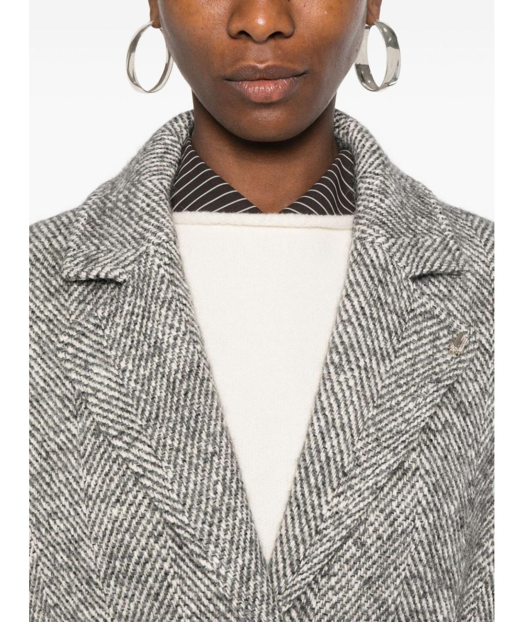 LIU JO Серое пальто, фото 2