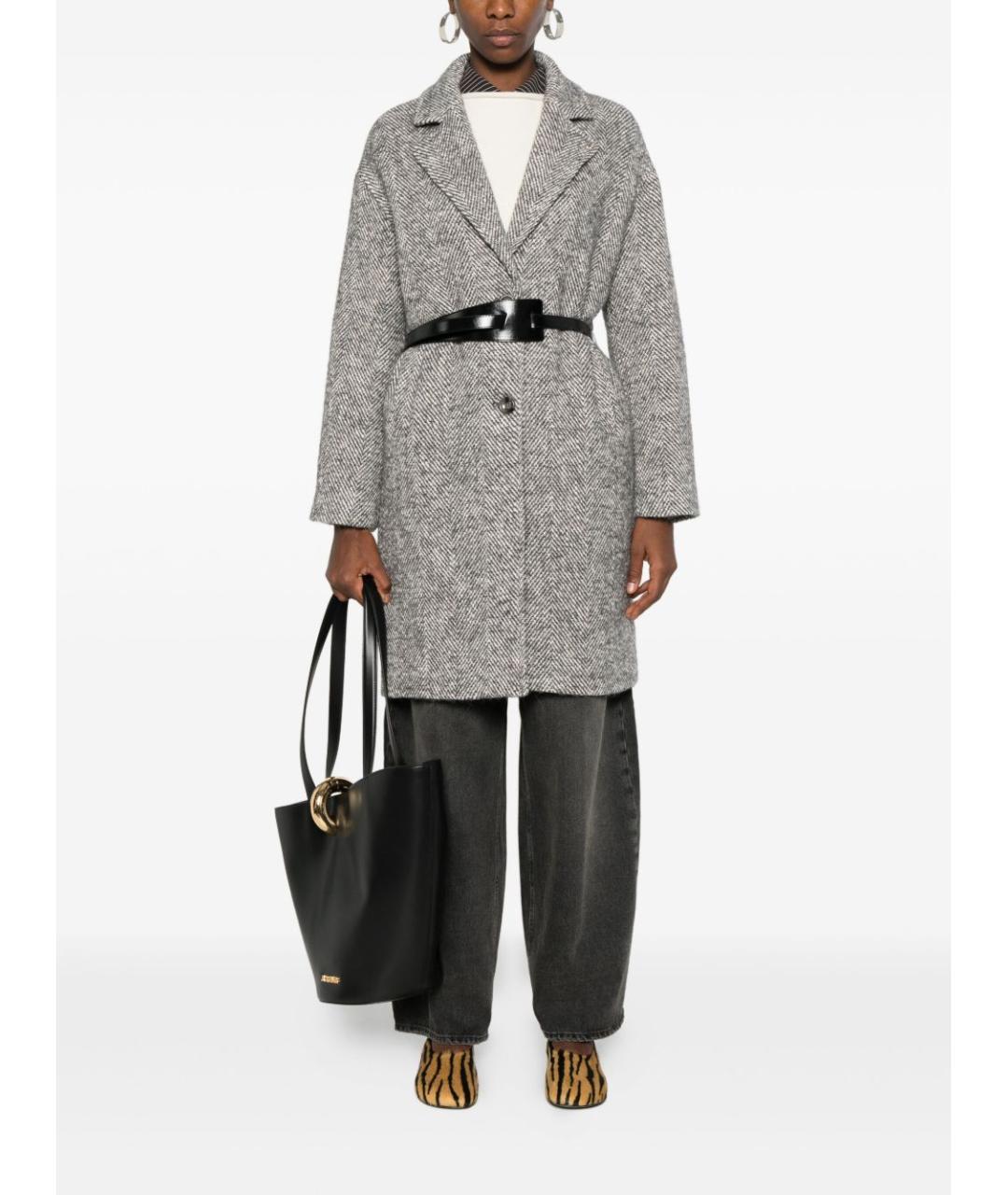 LIU JO Серое пальто, фото 3